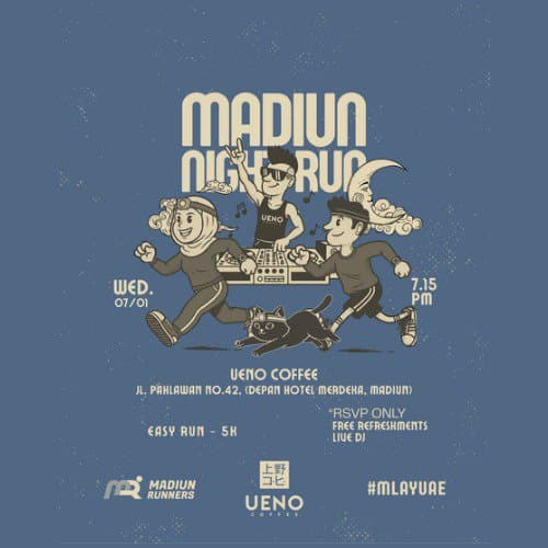 Madiun Night Run with UENO Coffee
